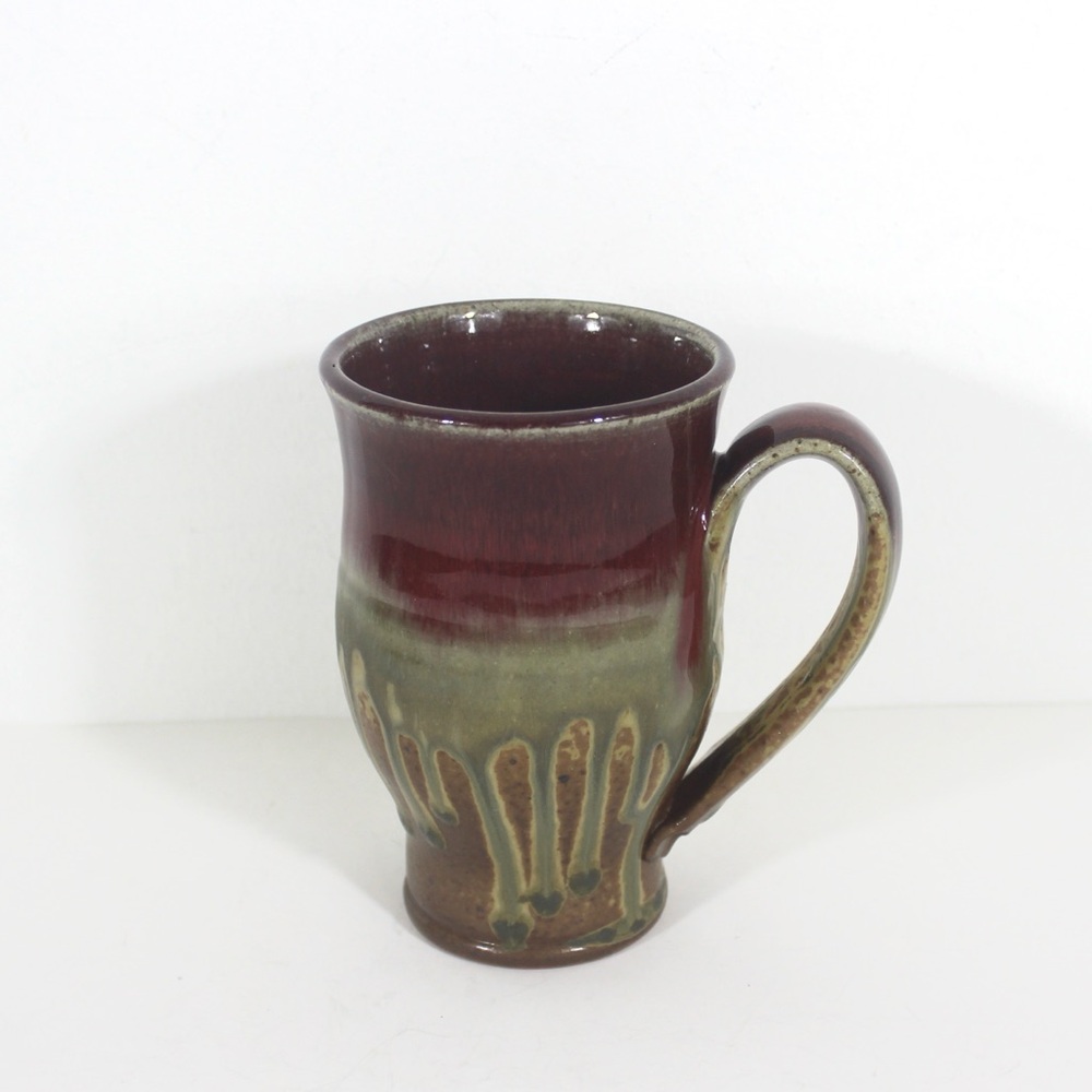 Vintage Signed Stoneware Studio Pottery Coffee Mug, Artisan, One of a Kind